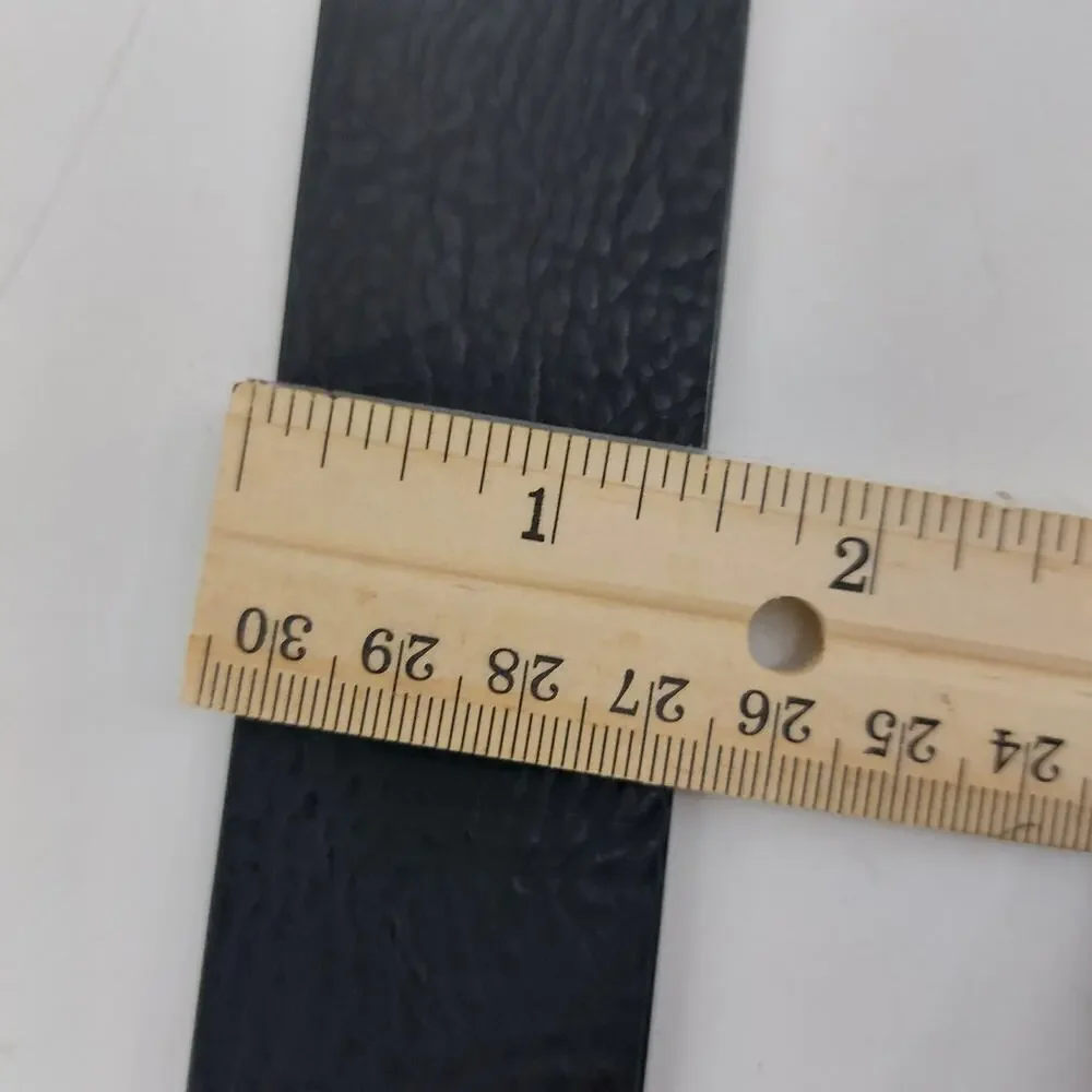Levis Belt Black Brown Silver Tone Buckle 42-44 XL Men's